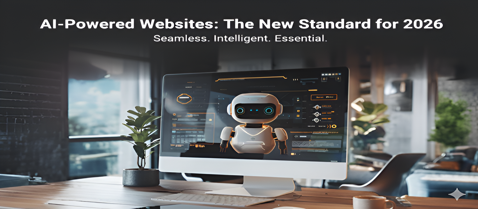 AI powered websites representing the future of web development in 2026 